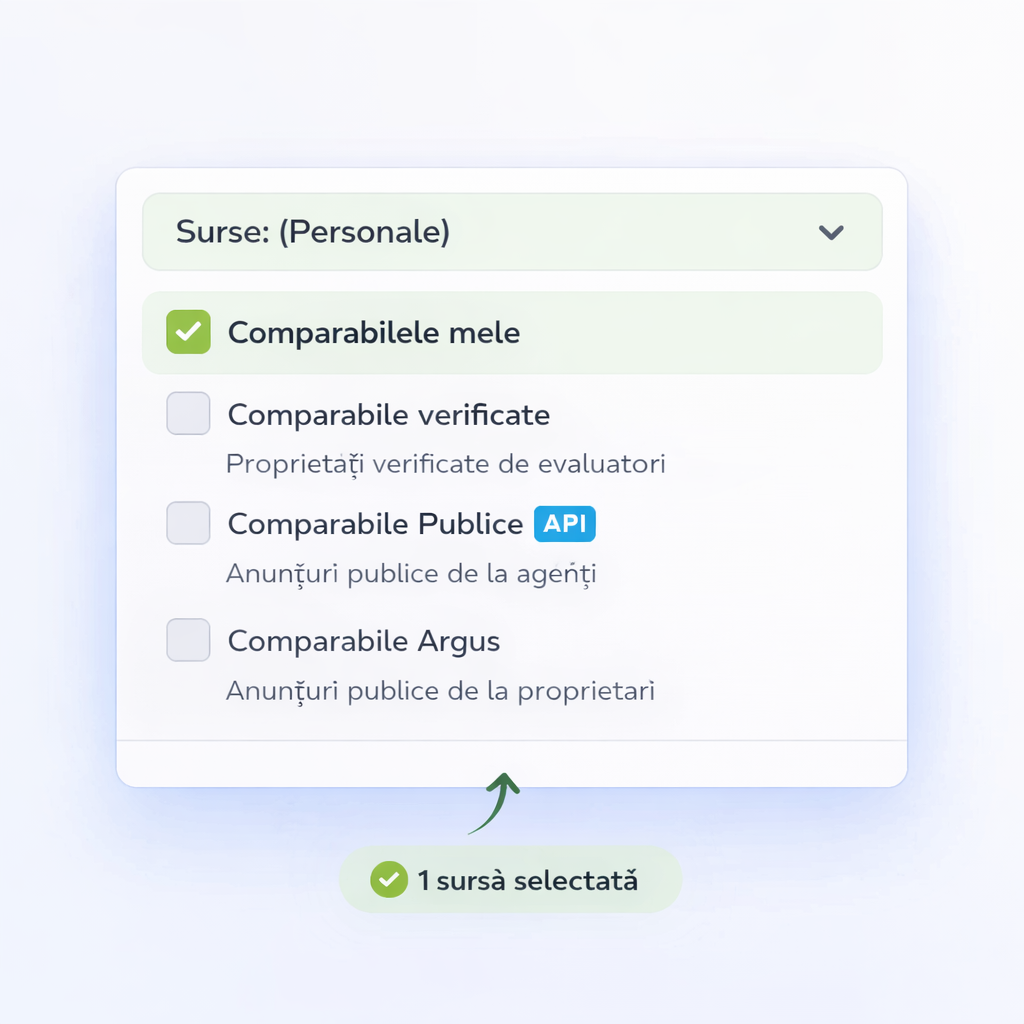 Comparabile din mai multe surse
